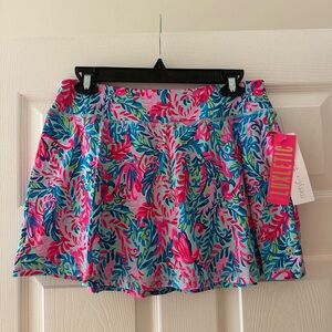 NWT Lilly Pulitzer Aila Skort UPF 50+ Surf Blue Medium